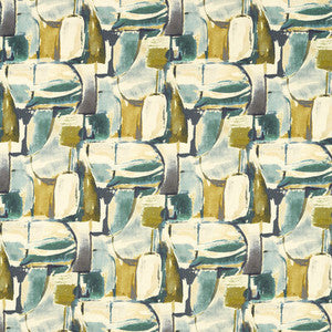 Figura Teal/Mineral F1694/05.CAC.0 by Clarke And Clarke Fabric