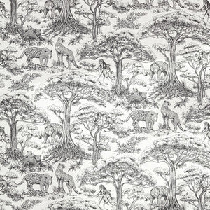 Kisumu Noir F1710/03.CAC.0 by Clarke And Clarke Fabric