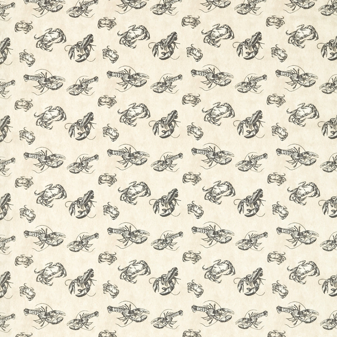Shellfish - Charcoal By Clarke & Clarke Fabric