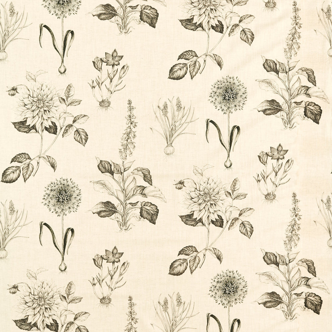 Roseraie - Charcoal By Clarke & Clarke Fabric