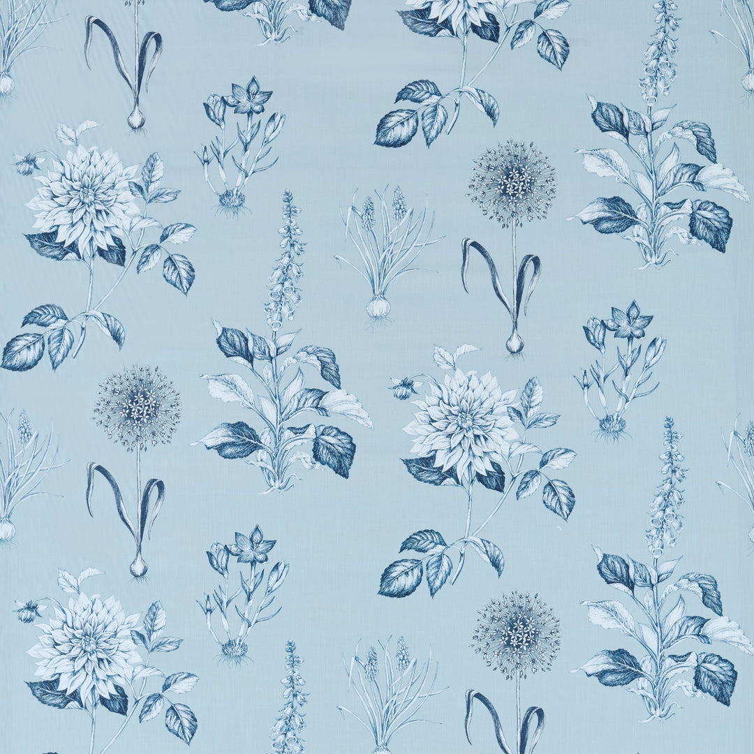 Roseraie - Denim By Clarke & Clarke Fabric