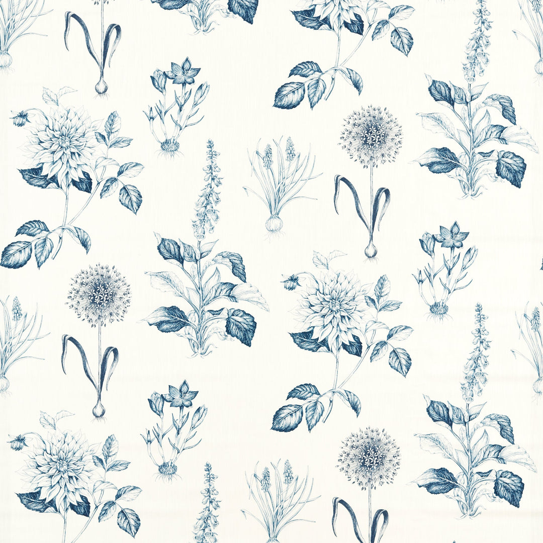 Roseraie - Midnight By Clarke & Clarke Fabric