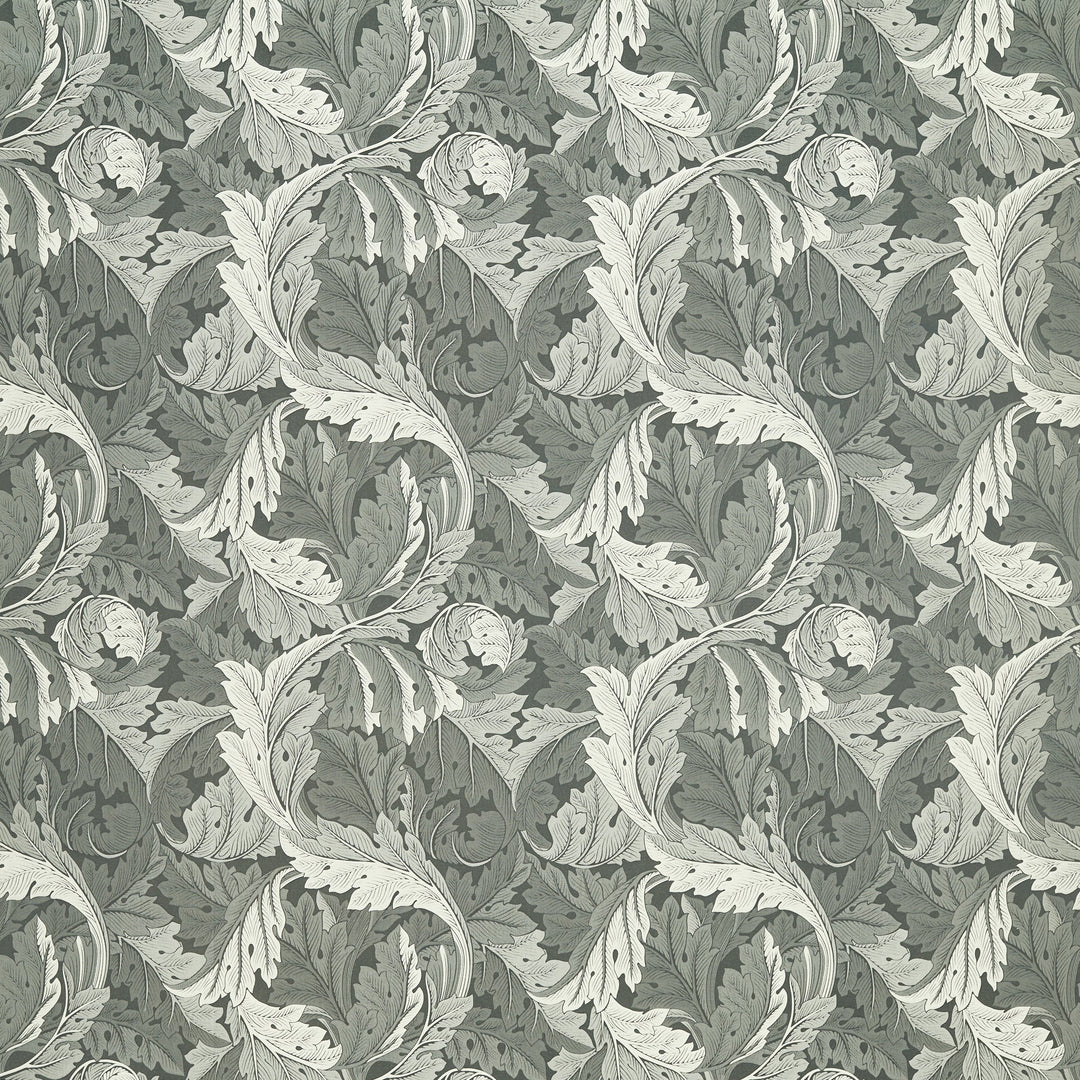 Acanthus Jacquard - Slate By Clarke & Clarke Fabric