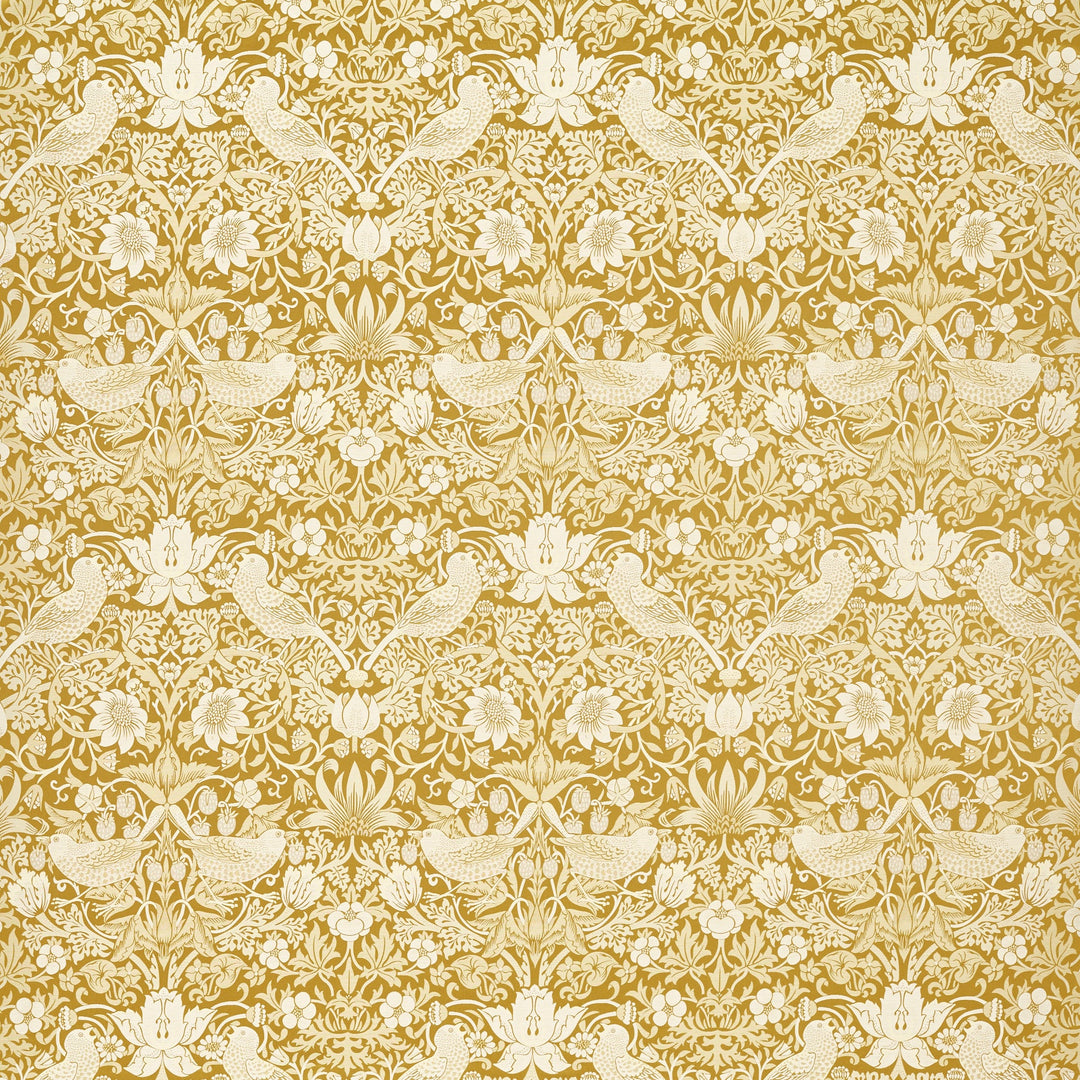 Strawberry Thief Jacquard - Chartreuse By Clarke & Clarke Fabric