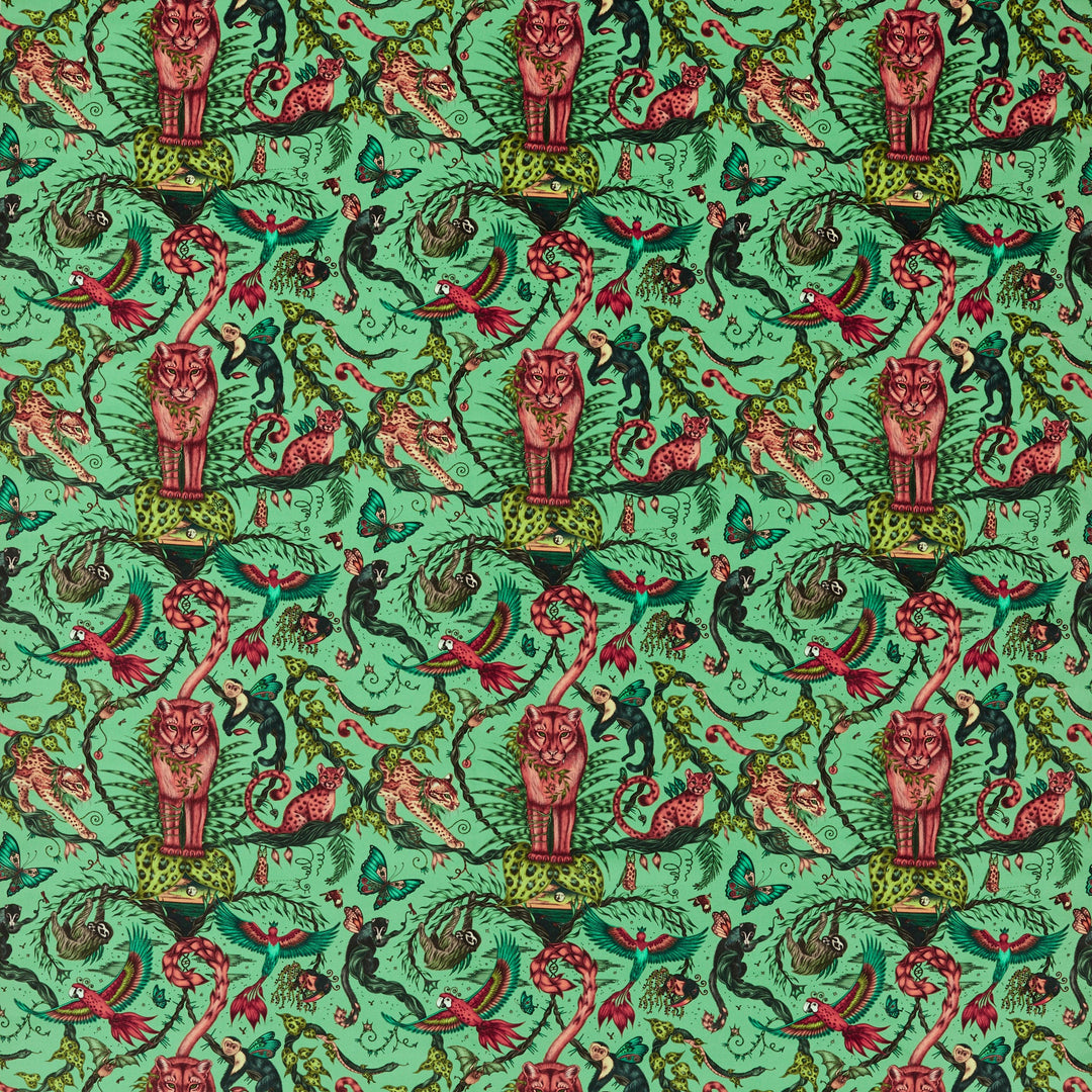 Bosque Dreams Velvet - Aquamarine By Clarke & Clarke Fabric