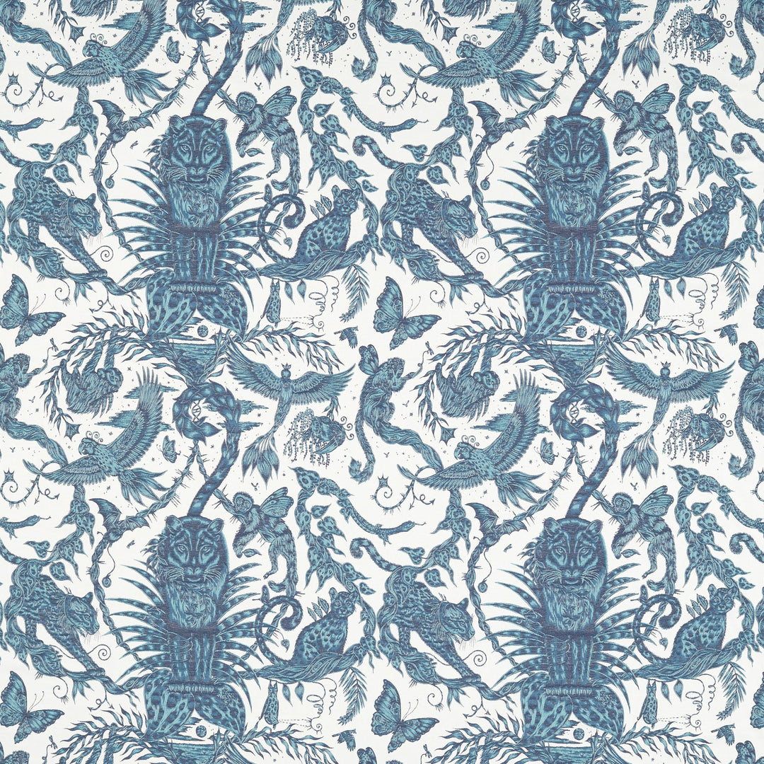 Bosque Dreams Jacquard - Ink By Clarke & Clarke Fabric