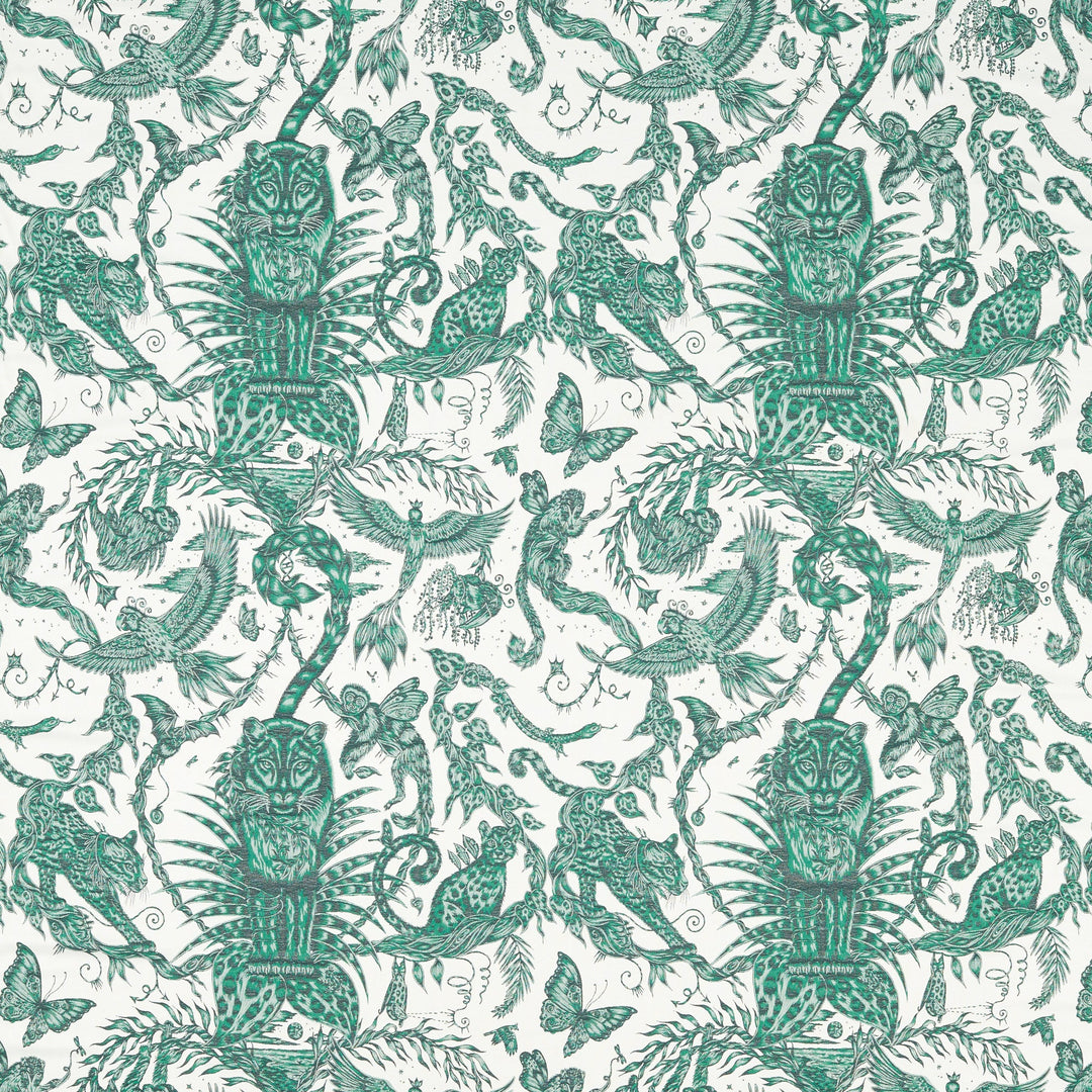 Bosque Dreams Jacquard - Seafoam By Clarke & Clarke Fabric