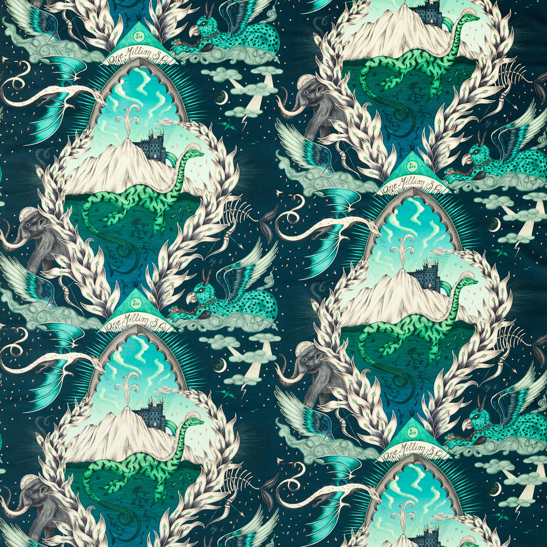 Highlandia Velvet - Marine By Clarke & Clarke Fabric