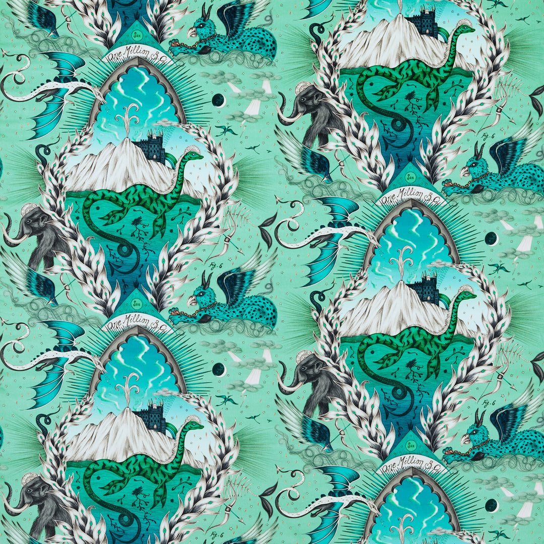 Highlandia Velvet - Sage By Clarke & Clarke Fabric