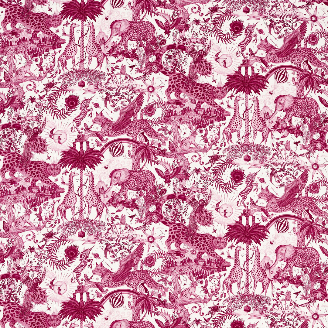 Paradise Lost - Pink By Clarke & Clarke Fabric