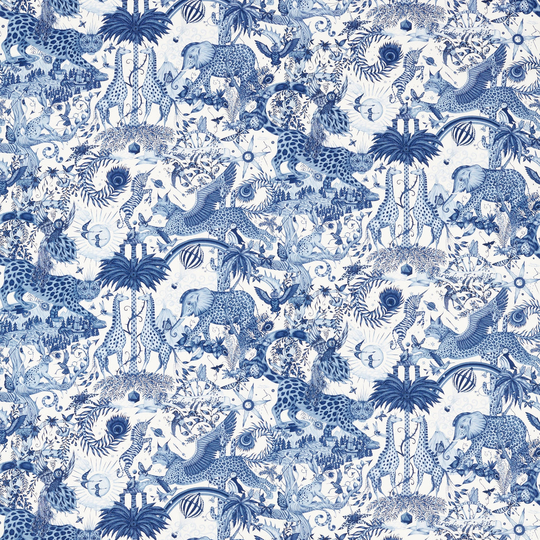 Paradise Lost - Ink By Clarke & Clarke Fabric