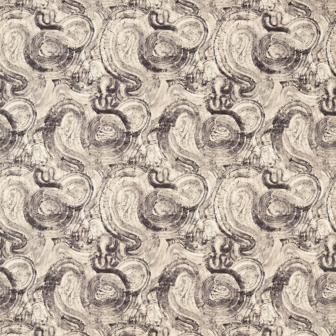 Hatoum Jacquard - Noir By Clarke & Clarke Fabric