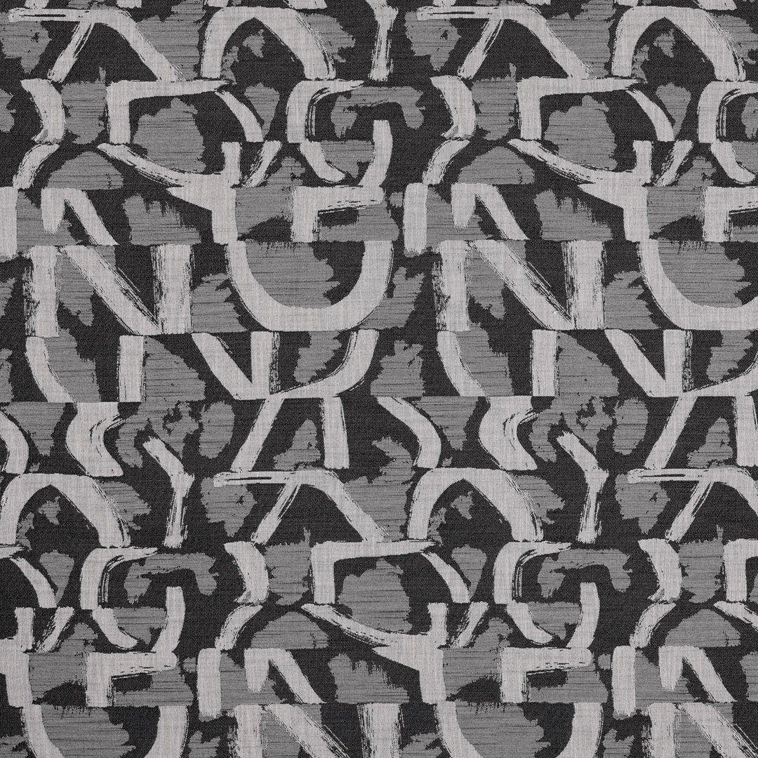 Piero Jacquard - Noir By Clarke & Clarke Fabric