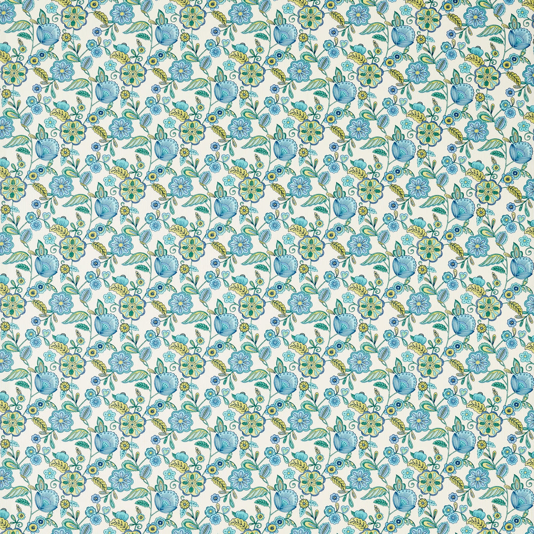 Camellia - Cobalt By Clarke & Clarke Fabric