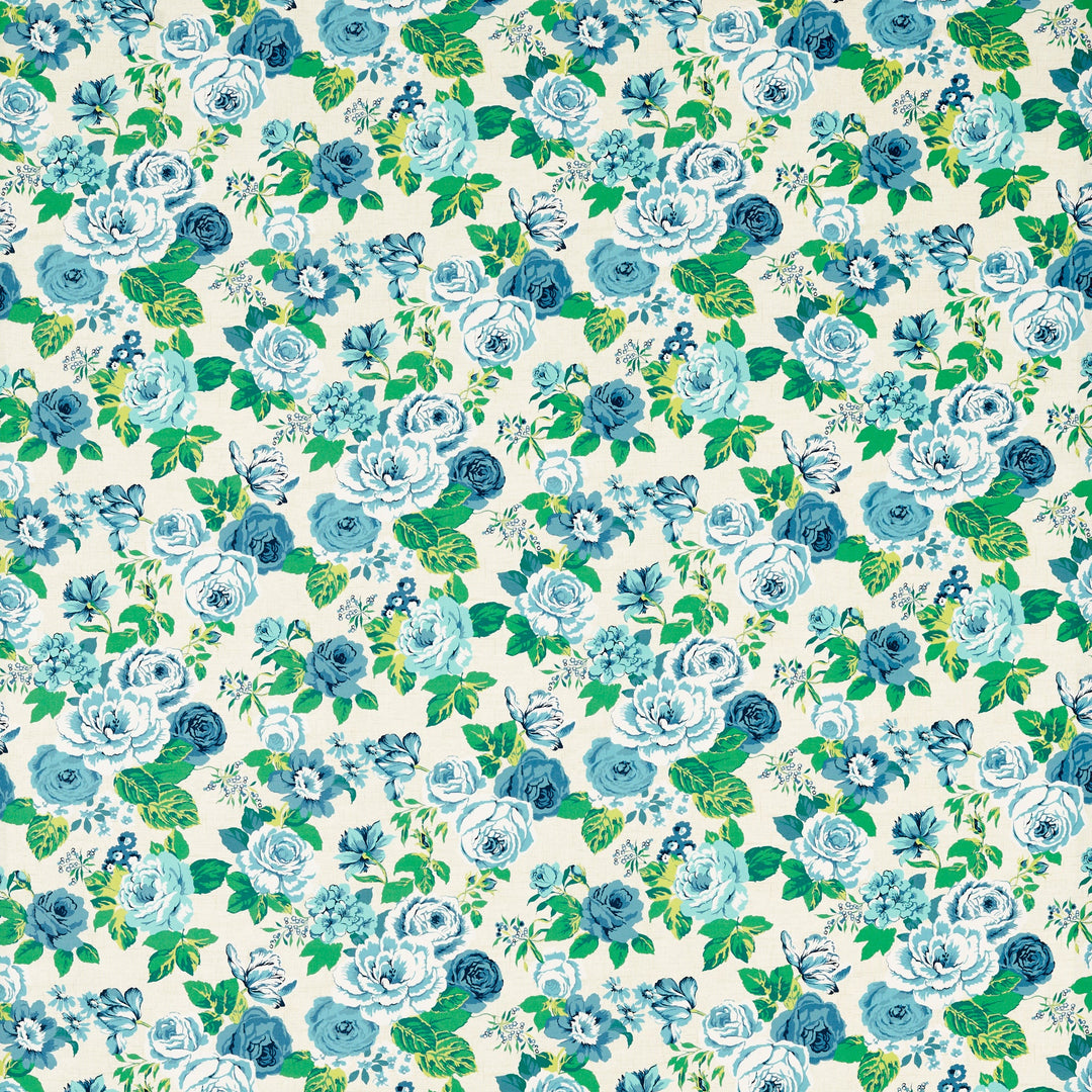 Genevieve - Cobalt By Clarke & Clarke Fabric