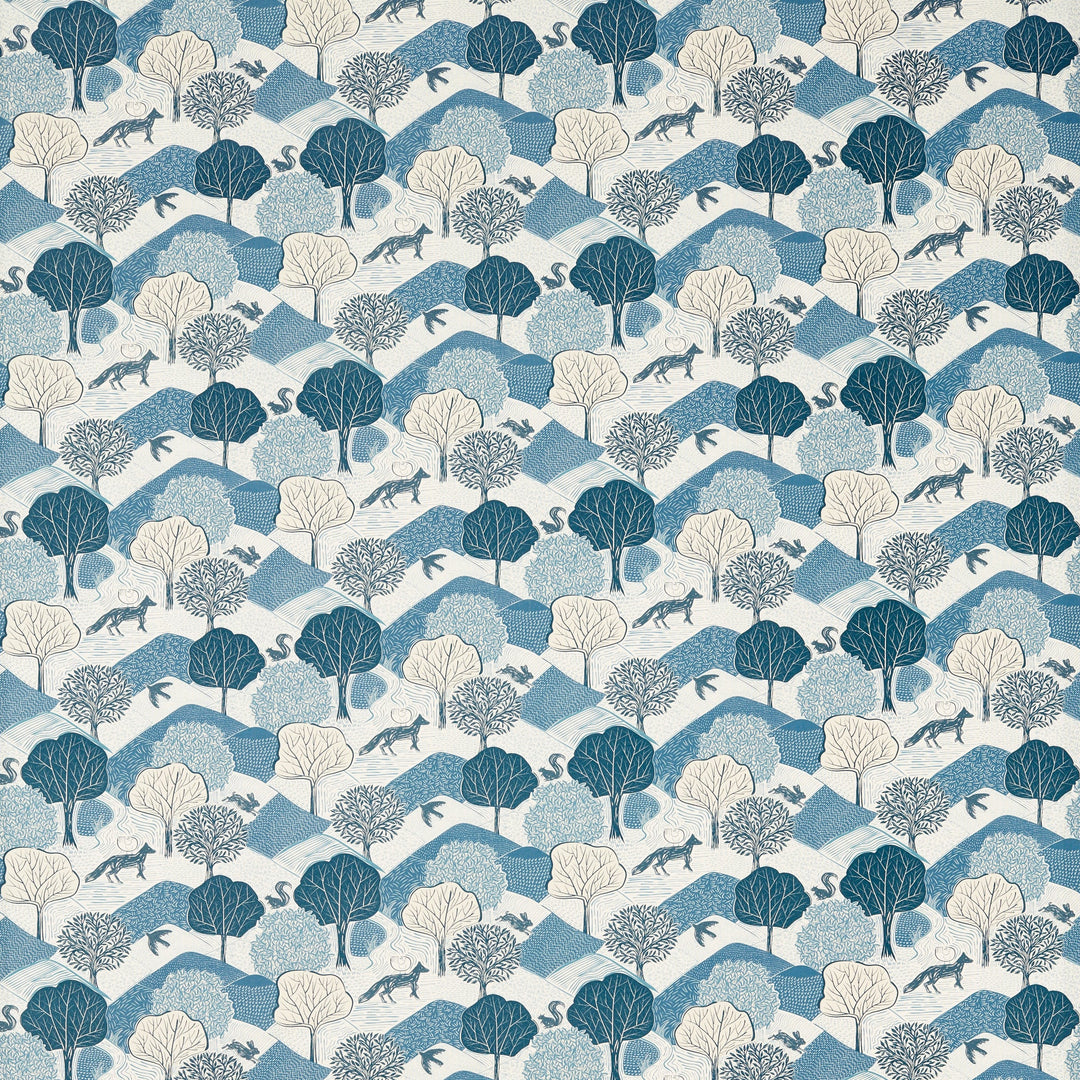 Kielder - Midnight By Clarke & Clarke Fabric
