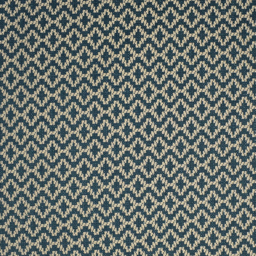 F1974 Petrol by Greenhouse Designer Fabric 85% Polyester, 10% Rayon, 5% Linen China 25,000 double rubs </p><p>Repeat: 1.77" H, 2" V 56" - Swanky Fabrics -