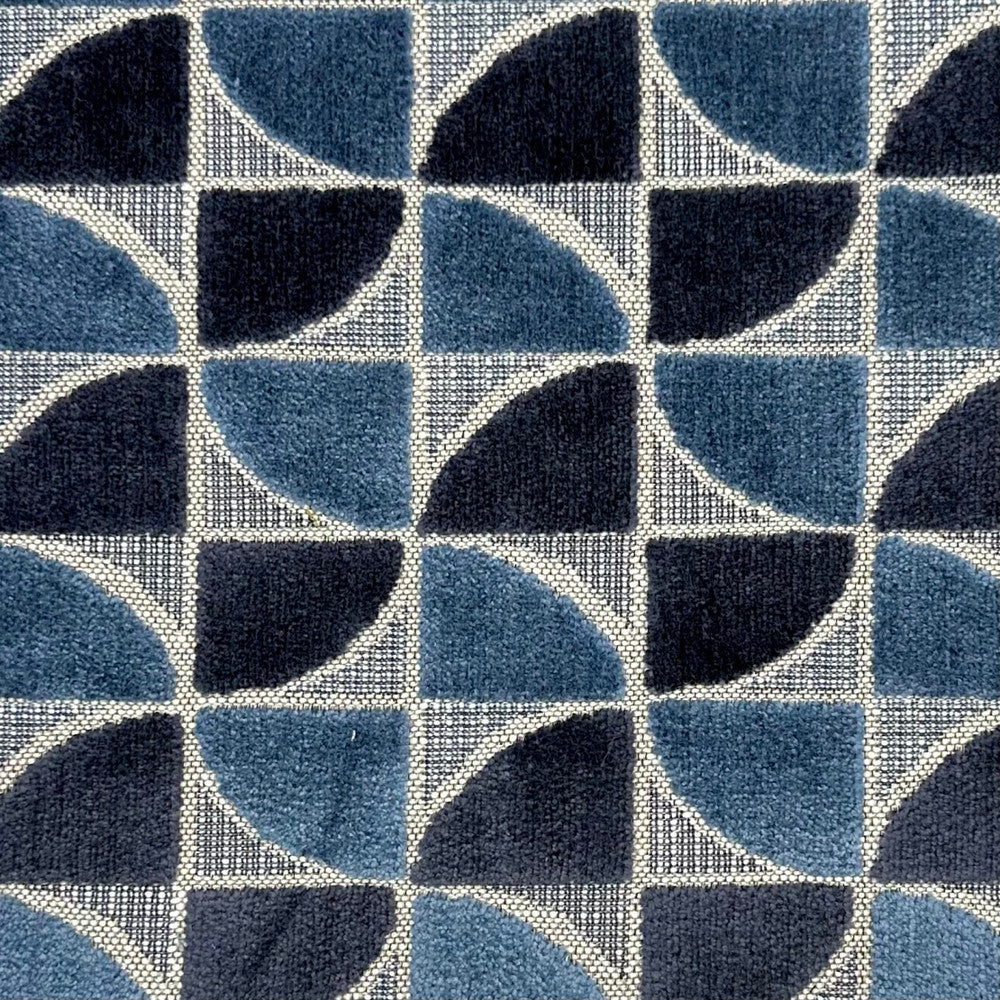 Pinwheel Marine by Europatex Fabric Pinwheel 56% Polyester, 44% Cotton 13.5" H, 3.5" V 54.00 inches - Fabric Carolina -