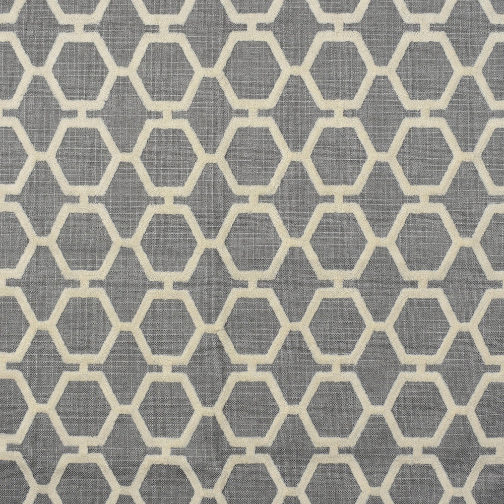 F2200 Smoke by Greenhouse Fabric 80% Polyester, 20% Acrylic With 100% Acrylic Embroidery China 9,000 double rubs </p><p>Repeat: 4" H, 4" V 54" - Fabric Carolina -