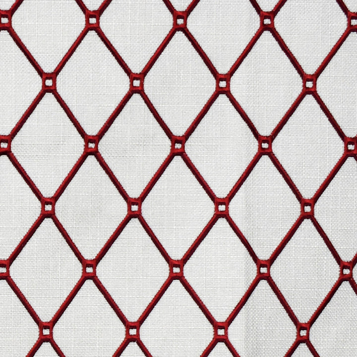 F2320 Carmine by Greenhouse Fabric 88% Polyester, 12% Acrylic With 100% Acrylic Embroidery China 9,000 </p><p>Repeat: 2.7" H, 3.9" V 58" - Fabric Carolina -