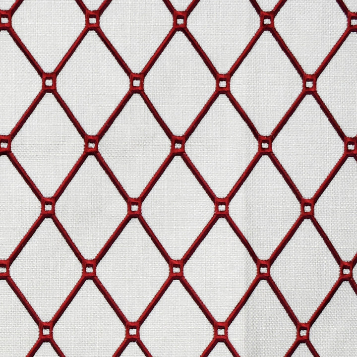 F2320 Carmine by Greenhouse Fabric 88% Polyester, 12% Acrylic With 100% Acrylic Embroidery China 9,000 double rubs </p><p>Repeat: 2.7" H, 3.9" V 58" - Fabric Carolina -