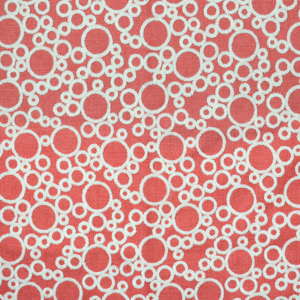 F2338 Coral by Greenhouse Fabric 80% Polyester, 20% Acrylic With 100% Acrylic Embroidery China 9,000 double rubs </p><p>Repeat: 10.75" H, 11.75" V 58" - Fabric Carolina -