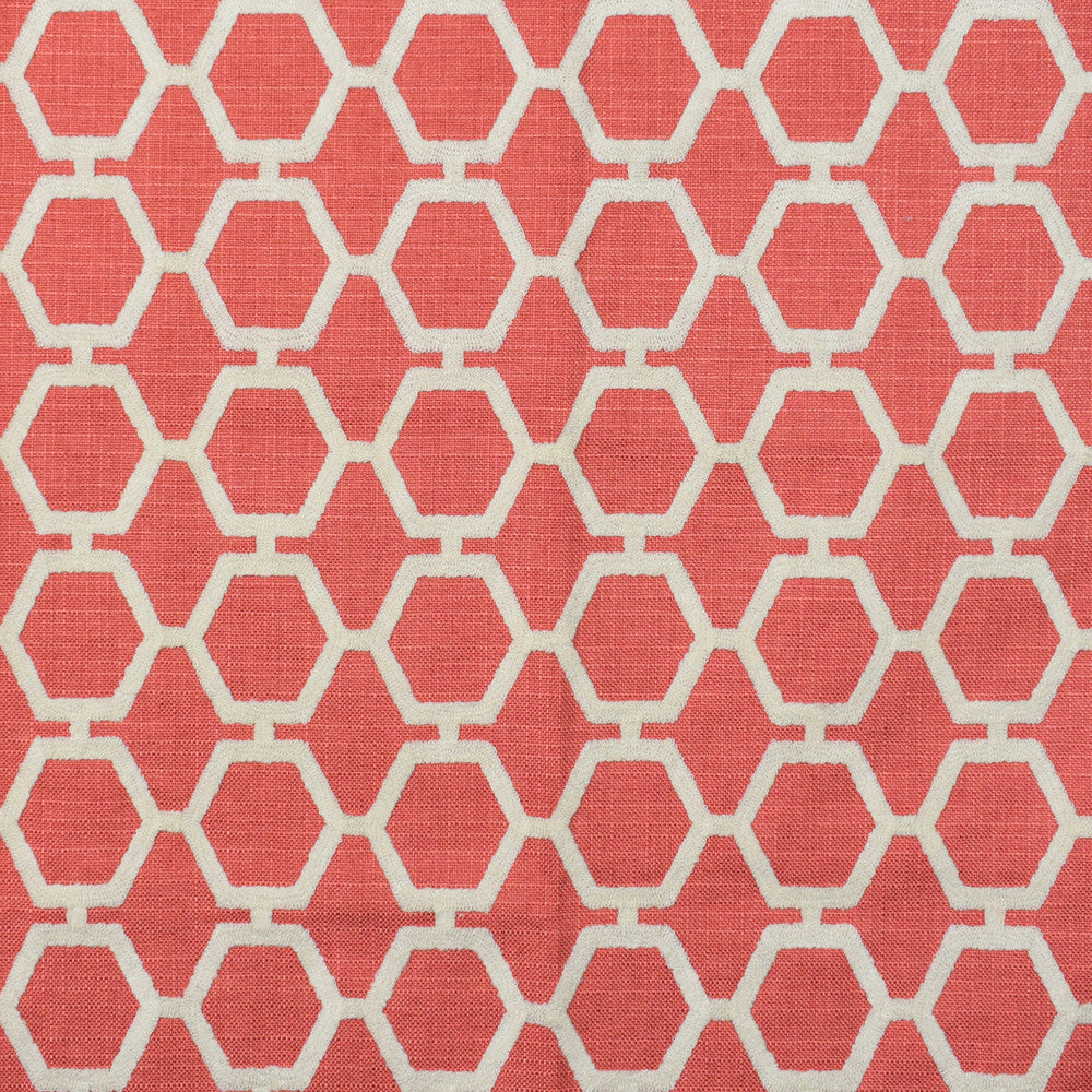 F2342 Melon by Greenhouse Fabric 80% Polyester, 20% Acrylic With 100% Acrylic Embroidery China 9,000 double rubs </p><p>Repeat: 4" H, 4" V 54" - Fabric Carolina -