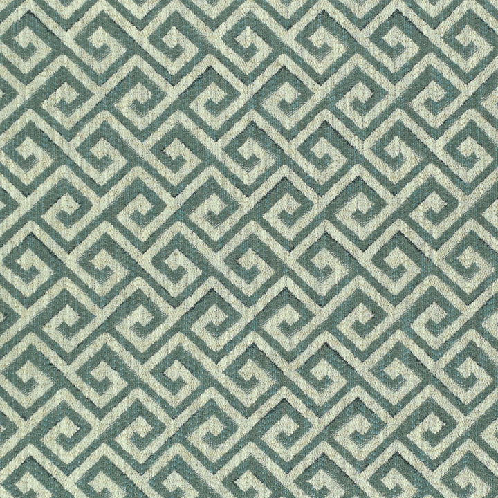 F2417 Aqua by Greenhouse Fabric E72: Traditional Tones 100% Polyester China 21,000 double rubs </p><p>Repeat: 2" H, 3" V 54" - Fabric Carolina -
