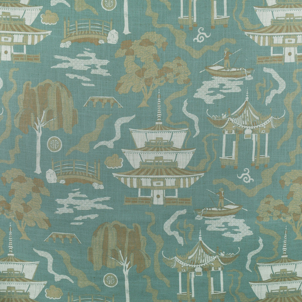 F2698 Zen by Greenhouse Fabric 95% Polyester, 5% Linen China 50,000 double rubs </p><p>Repeat: 27" H, 27" V 58" - Fabric Carolina -