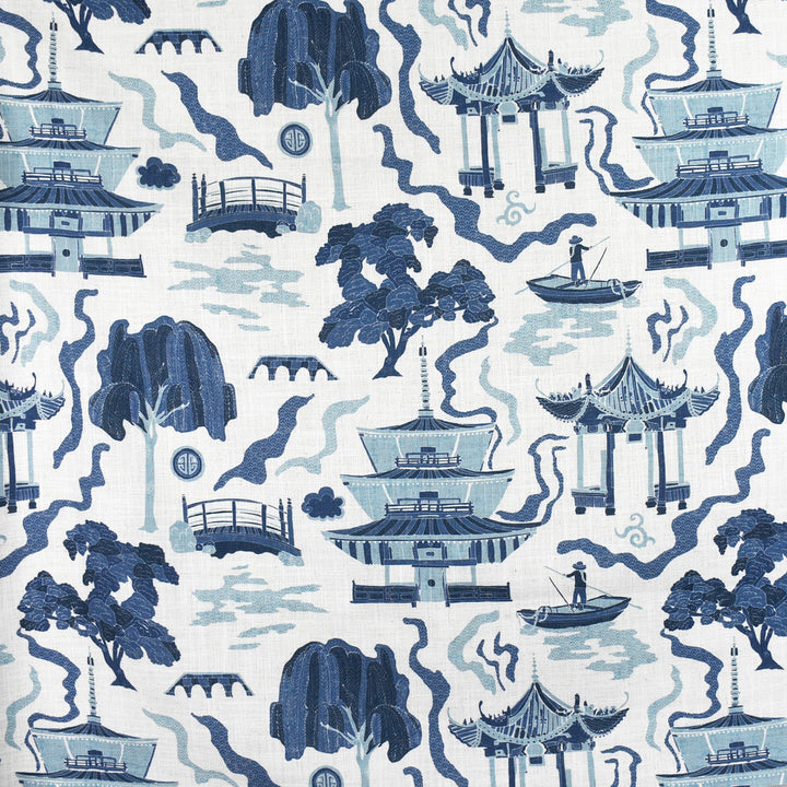 F2732 Indigo by Greenhouse Fabric E84: greenhouse HUES 95% Polyester, 5% Linen China 50,000 double rubs </p><p>Repeat: 27" H, 27" V 58" - Fabric Carolina -