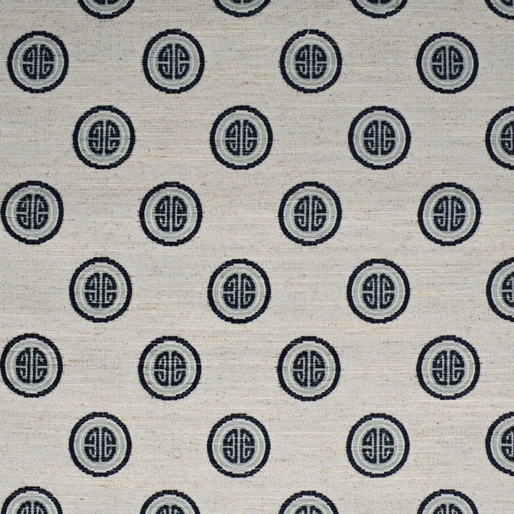 F2737 Indigo by Greenhouse Designer Fabric 97% Polyester, 3% Linen China 100,000 </p><p>Repeat: 3.8" H, 4.4" V 59" - Swanky Fabrics -