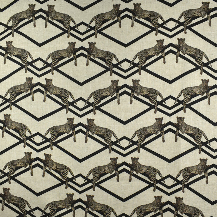 F2766 Black by Greenhouse Designer Fabric E83: greenhouse HUES 95% Polyester, 5% Linen China 50,000 double rubs </p><p>Repeat: 14" H, 12" V 58" - Swanky Fabrics -