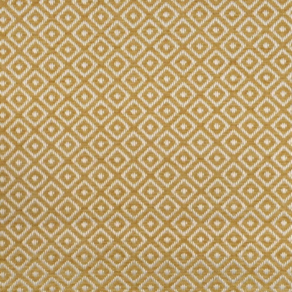 F2804 Gold by Greenhouse Fabric 100% Polyester China 30,000 double rubs </p><p>Repeat: .75" H, .75" V 57" - Fabric Carolina -