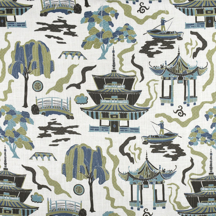 F2812 Lilypad by Greenhouse Fabric 95% Polyester, 5% Linen China 50,000 </p><p>Repeat: 27" H, 27" V 58" - Fabric Carolina -