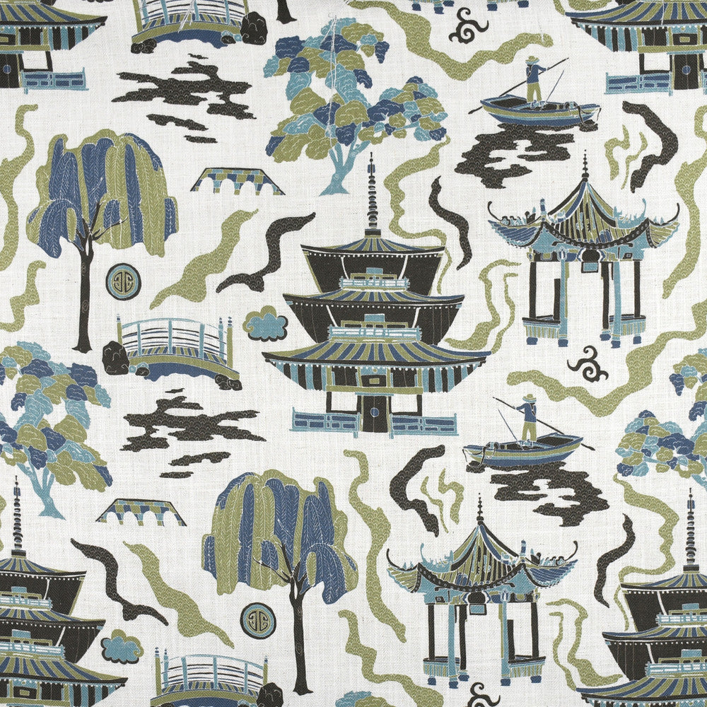 F2812 Lilypad by Greenhouse Fabric 95% Polyester, 5% Linen China 50,000 double rubs </p><p>Repeat: 27" H, 27" V 58" - Fabric Carolina -