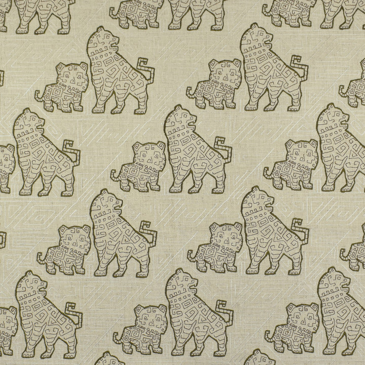 F2817 Mocha by Greenhouse Fabric 95% Polyester, 5% Linen W/ 100% Rayon Embroidery China 9,000 double rubs </p><p>Repeat: 10.75" H, 11.75" V 60" - Fabric Carolina -