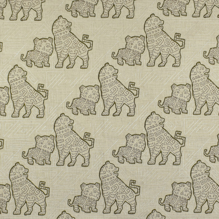 F2817 Mocha by Greenhouse Fabric 95% Polyester, 5% Linen With 100% Rayon Embroidery China 9,000 </p><p>Repeat: 10.75" H, 11.75" V 60" - Fabric Carolina -