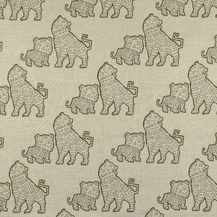 F2817 Mocha by Greenhouse Designer Fabric E85: greenhouse HUES 95% Polyester, 5% Linen With 100% Rayon Embroidery China 9,000 double rubs </p><p>Repeat: 10.75" H, 11.75" V 60" - Swanky Fabrics -