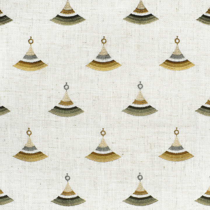F2818 Moss by Greenhouse Designer Fabric 95% Polyester, 5% Linen With 100% Rayon Embroidery China 9,000 </p><p>Repeat: 4.5" H, 5.8" V 57" - Swanky Fabrics -