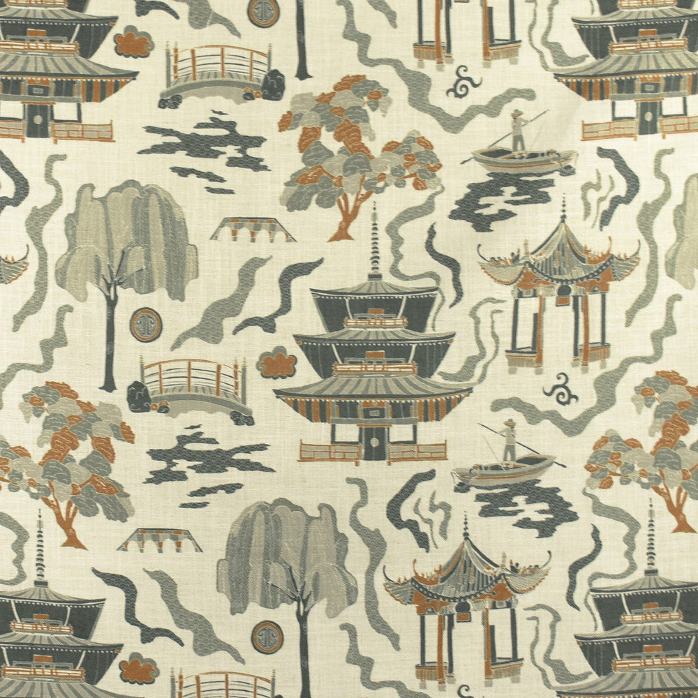 F2823 Topaz by Greenhouse Fabric 95% Polyester, 5% Linen China 50,000 </p><p>Repeat: 27" H, 27" V 58" - Fabric Carolina -