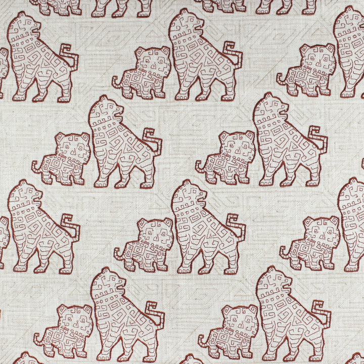 F2842 Carmine by Greenhouse Fabric 95% Polyester, 5% Linen With 100% Rayon Embroidery China 9,000 </p><p>Repeat: 10.75" H, 11.75" V 60" - Fabric Carolina -