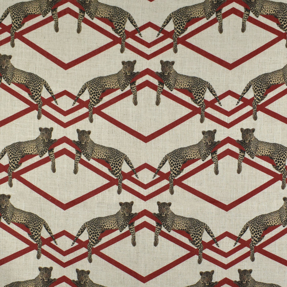 F2844 Carmine by Greenhouse Fabric 95% Polyester, 5% Linen China 50,000 </p><p>Repeat: 14" H, 12" V 58" - Fabric Carolina -