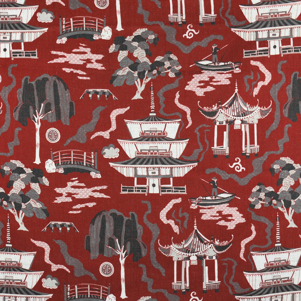 F2845 Sangria by Greenhouse Fabric 95% Polyester, 5% Linen China 50,000 </p><p>Repeat: 27" H, 27" V 58" - Fabric Carolina -
