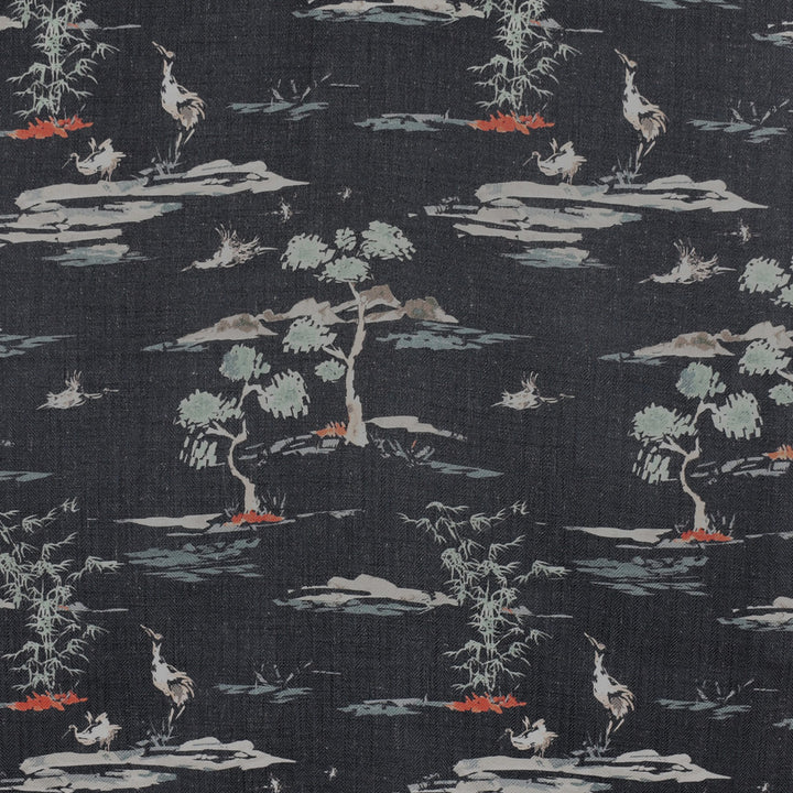 F2847 Black by Greenhouse Fabric E85: greenhouse HUES 95% Polyester, 5% Linen China 50,000 double rubs </p><p>Repeat: 14" H, 17.5" V 58" - Fabric Carolina -