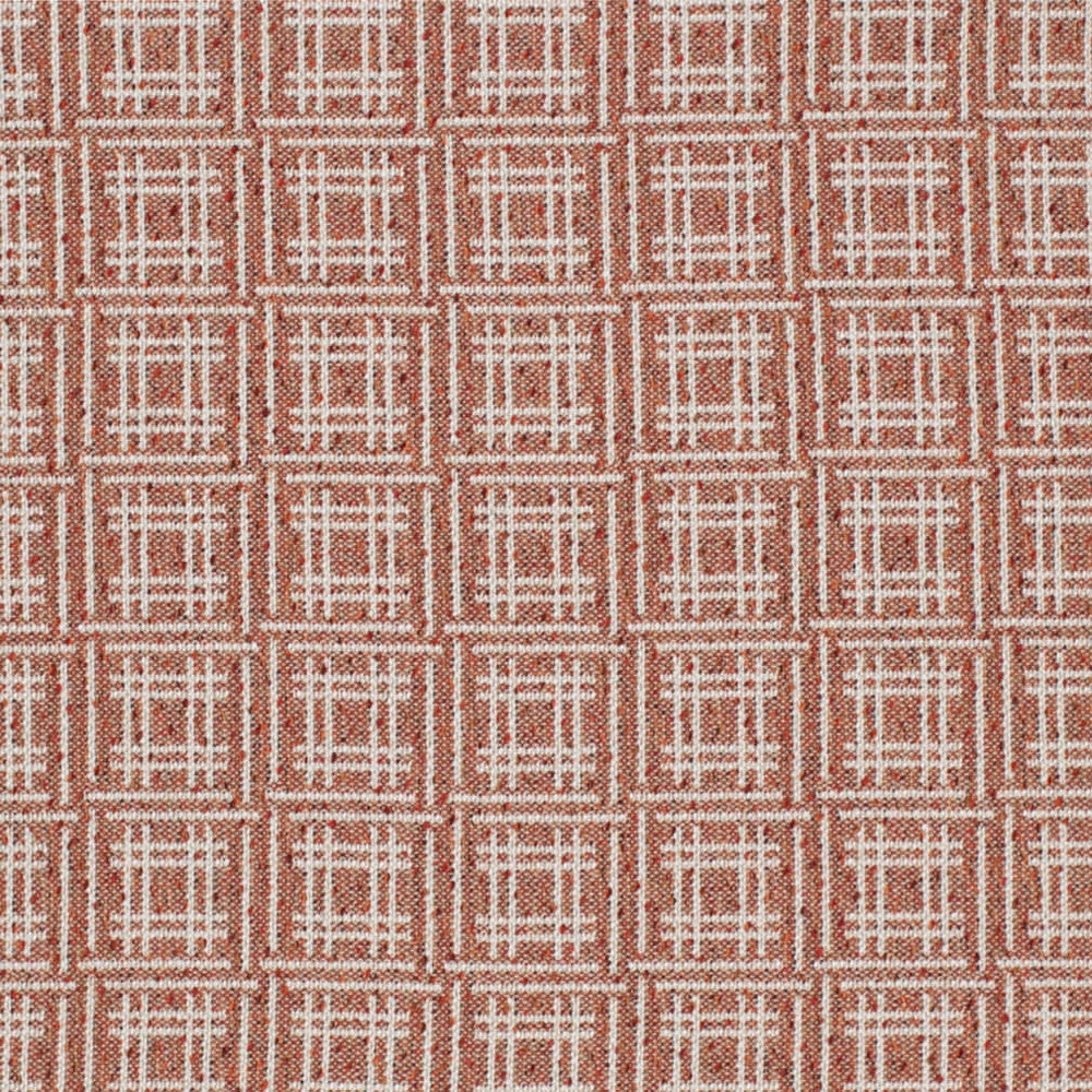 F300-247 by Charlotte Fabric Terracotta 98% Olefin, 2% Polyester USA Exceeds 102,000 Wyzenbeek Rubs (Heavy Duty) Horizontal 2.5" x Vertical 2" 54 Inches - Fabric Carolina -
