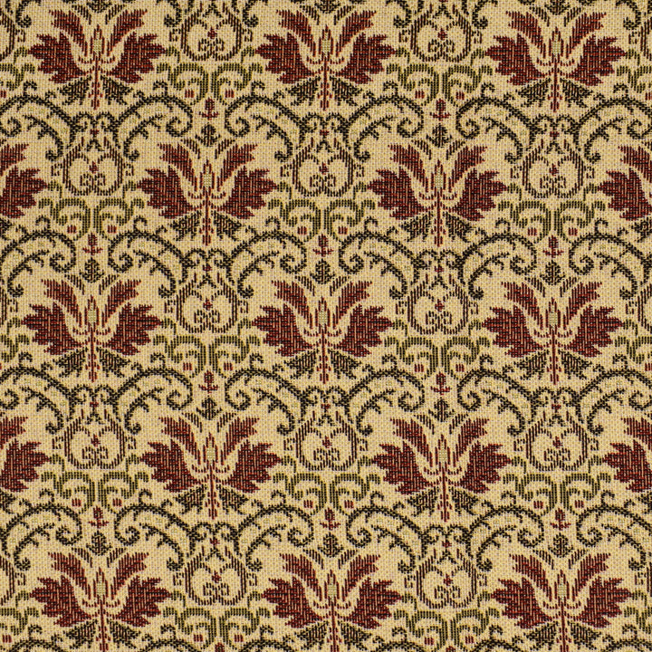 F3477 Scarlet by Greenhouse Fabric E92: Value Tapestry 70% Polyester, 30% Cotton Mexico 50,000 double rubs </p><p>Repeat: 4.7" H, 3.9" V 54" - Fabric Carolina -
