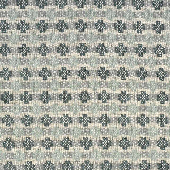 F3858 Seaglass by Greenhouse Fabric F01: upholstery by COLOR 50% Viscose, 28% Polyester, 14% Linen, 8% Cotton USA 39,000 double rubs </p><p>Repeat: 1.5" H, 1.75" V 54" - Fabric Carolina -