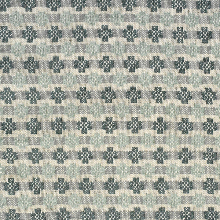 F3858 Seaglass by Greenhouse Designer Fabric F01: upholstery by COLOR 50% Viscose, 28% Polyester, 14% Linen, 8% Cotton USA 39,000 double rubs </p><p>Repeat: 1.5" H, 1.75" V 54" - Swanky Fabrics -