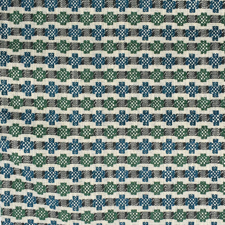 F3860 Emerald by Greenhouse Designer Fabric F01: upholstery by COLOR 50% Viscose, 28% Polyester, 14% Linen, 8% Cotton USA 39,000 double rubs </p><p>Repeat: 1.5" H, 1.75" V 54" - Swanky Fabrics -