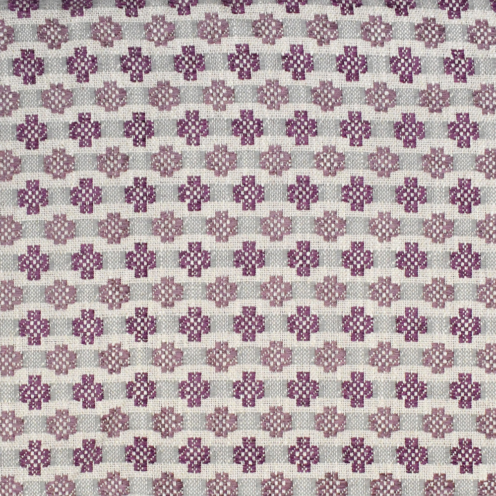 F3882 Violet by Greenhouse Fabric F01: upholstery by COLOR 50% Viscose, 28% Polyester, 14% Linen, 8% Cotton USA 39,000 double rubs </p><p>Repeat: 1.5" H, 1.75" V 54" - Fabric Carolina -